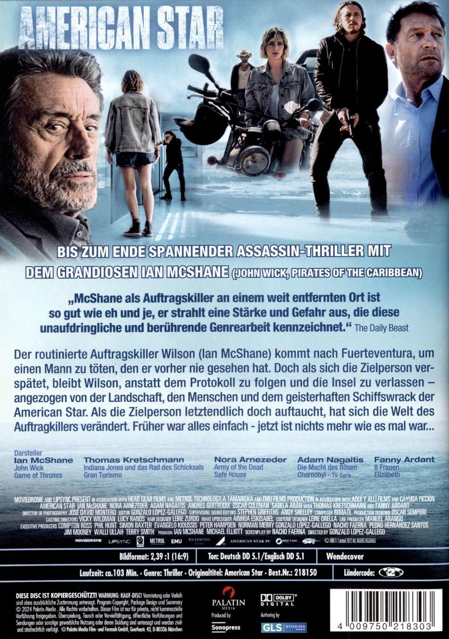 Eine DVD-Hülle mit einem Filmplakat mit Schauspielern.