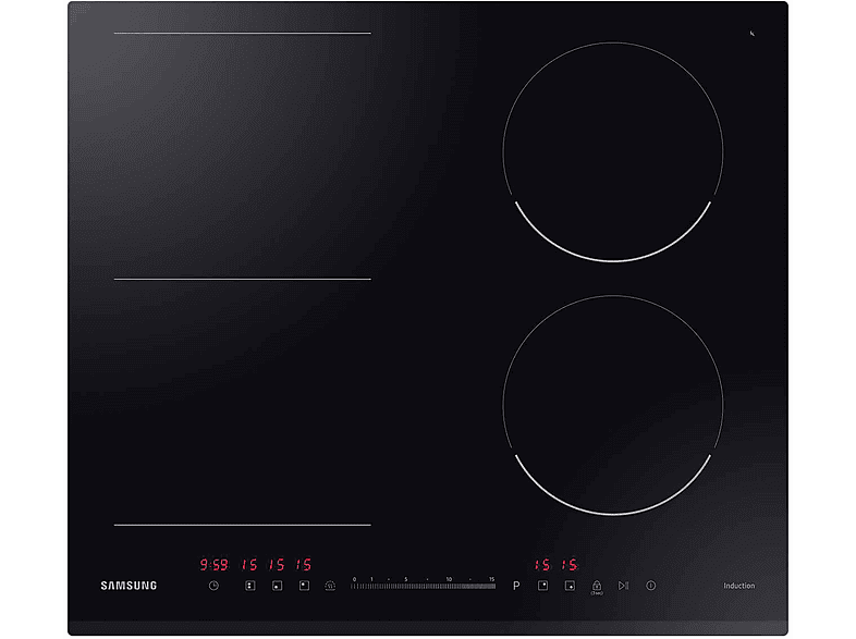 Piano Cottura A Induzione Samsung Nz64R3747Bk/Ur, 4 zone cottura, 59 cm x 52