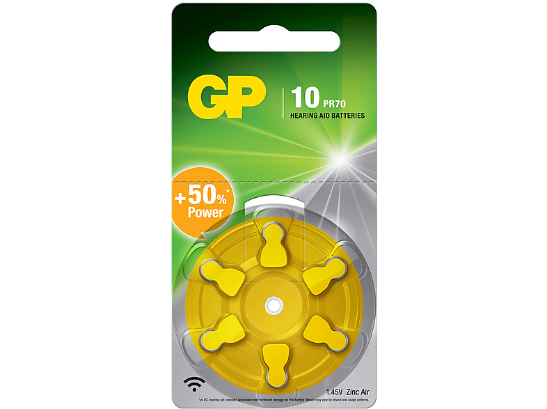 Gp 6X Za10 Boy 1.4V Düğme Kulaklık Pili