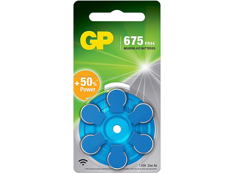 GP 6X ZA675 Boy 1.4V Düğme Kulaklık Pili