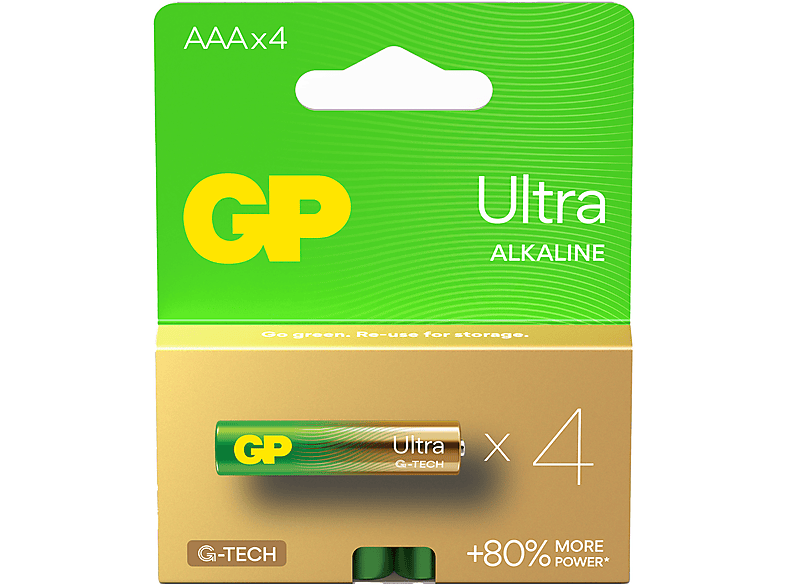 GP 4X Ultra Alkalin AAA Boy İnce Pil_0