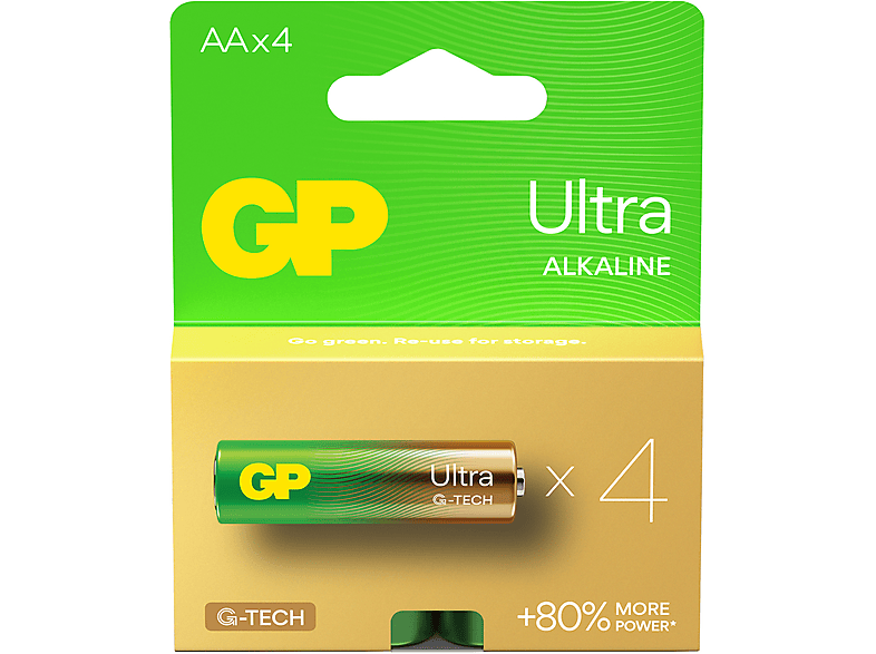 GP 4X Ultra Alkalin AA Boy Kalem Pil