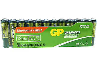 GP 12X Grencell AA Boy Çinko Karbon Kalem Pil_2