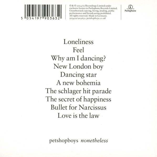 Pet Shop Boys - Nonetheless (CD)