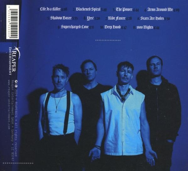 CD-Cover mit Bandfoto und Titelliste. Reaper Entertainment Logo ebenfalls vorhanden.