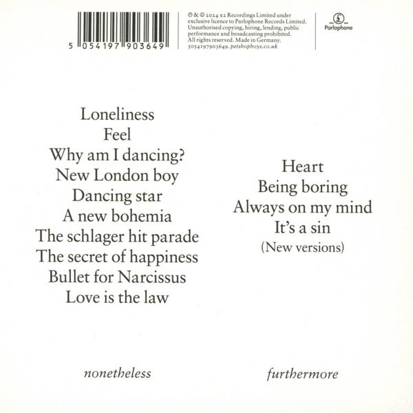 Albumcover mit Titeln: 'Loneliness', 'Why am I dancing?' und weiteren.