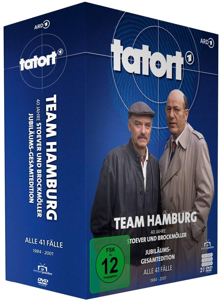 DVD-Box-Set von Tatort, einer deutschen Fernsehsendung. Es hat zwei Männer auf dem Cover.