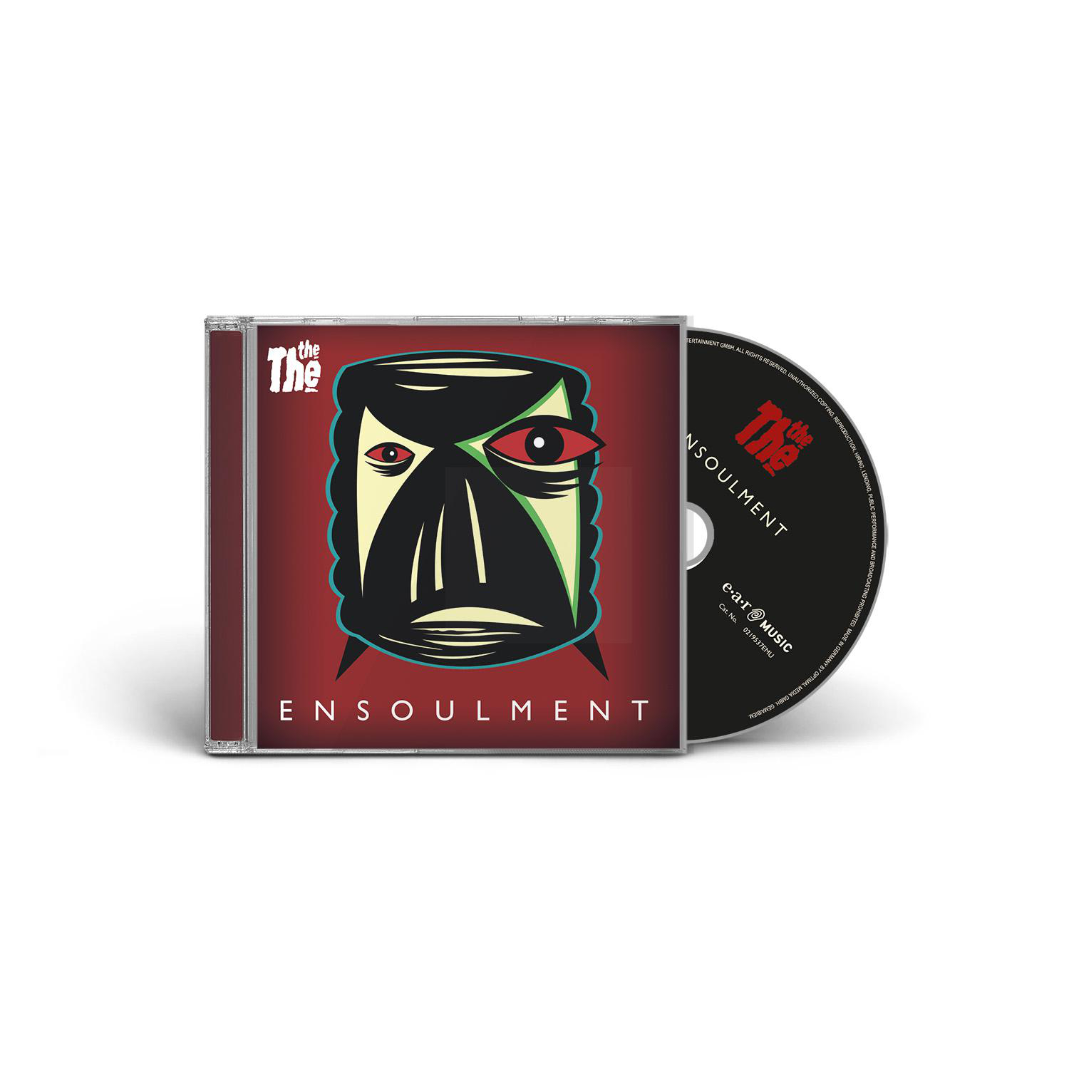 Eine CD-Hülle mit rotem und schwarzem Albumcover; eine CD liegt daneben.