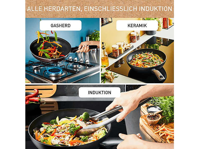Tefal C47406 Change Keramik Pfanne (Aluminium, passend für alle Herdarten, 28 cm) — Foto 3 von 5