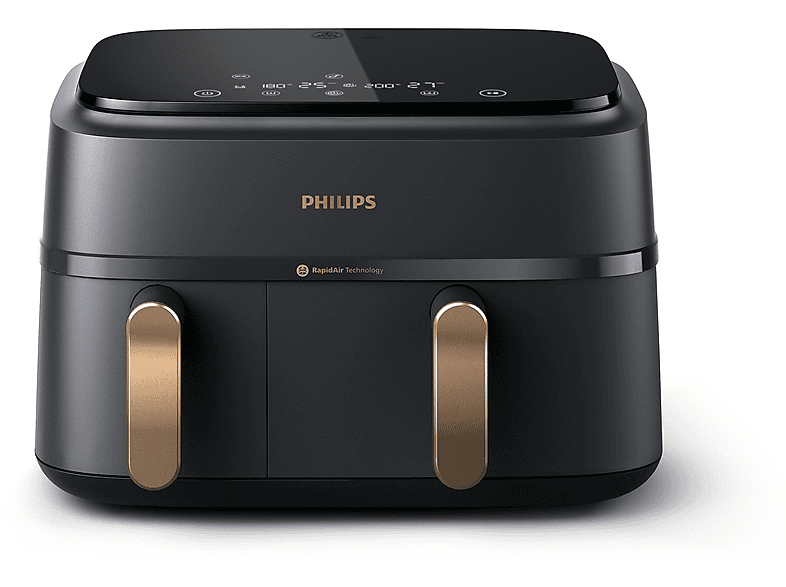 Thumbnail - PHILIPS NA352/00 Airfryer 3000 Series Dual Basket 9L Kapazität (3L+6L) Heißluftfritteuse