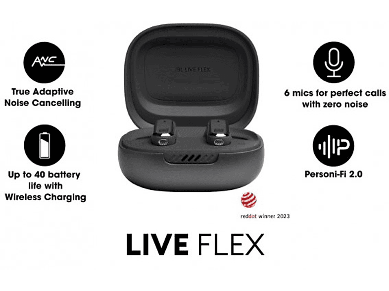 JBL Live Flex Bluetooth Kulak İçi Kulaklık Siyah_11