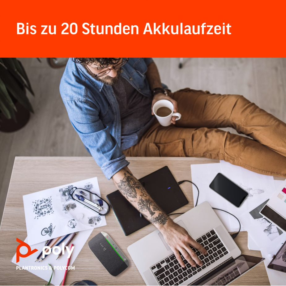 POLY Sync20  Konferenzlautsprecher Bluetooth Grau