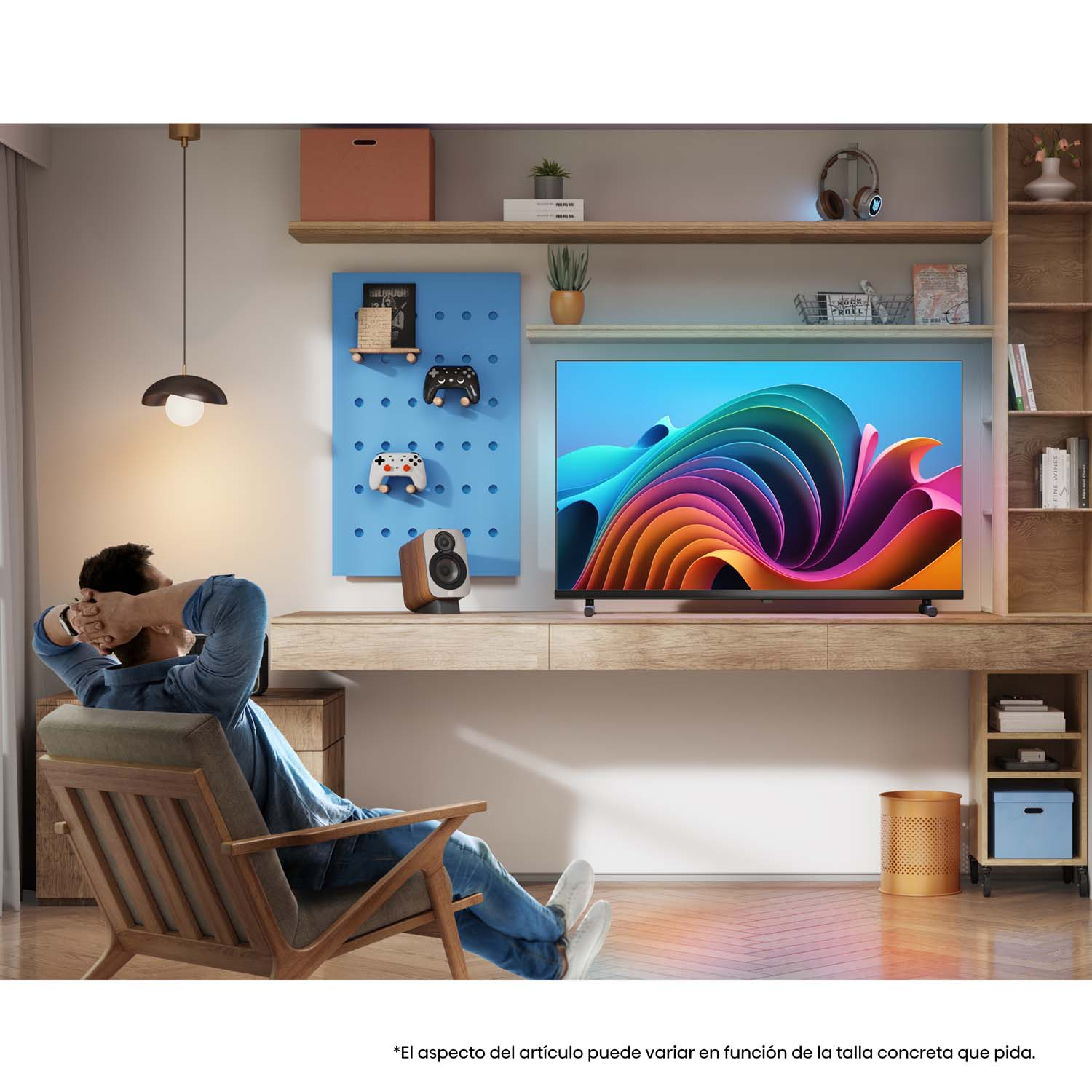TV QLED 40" - Hisense 40A5NQ/QLED, Full-HD, HDR 10+, Dolby Atmos, Modo Deportes IA, Control por voz,  Negro