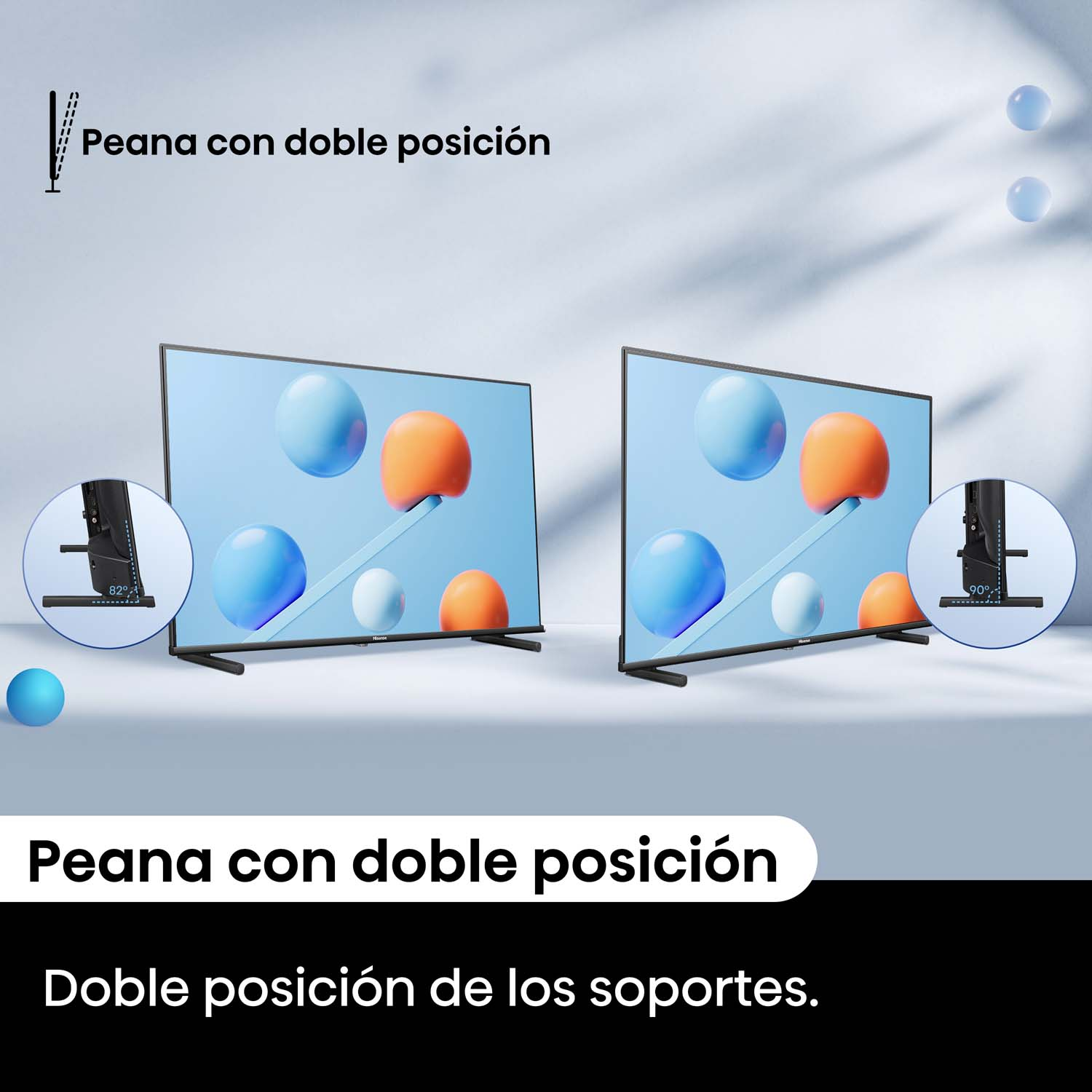 TV QLED 40" - Hisense 40A5NQ/QLED, Full-HD, HDR 10+, Dolby Atmos, Modo Deportes IA, Control por voz,  Negro
