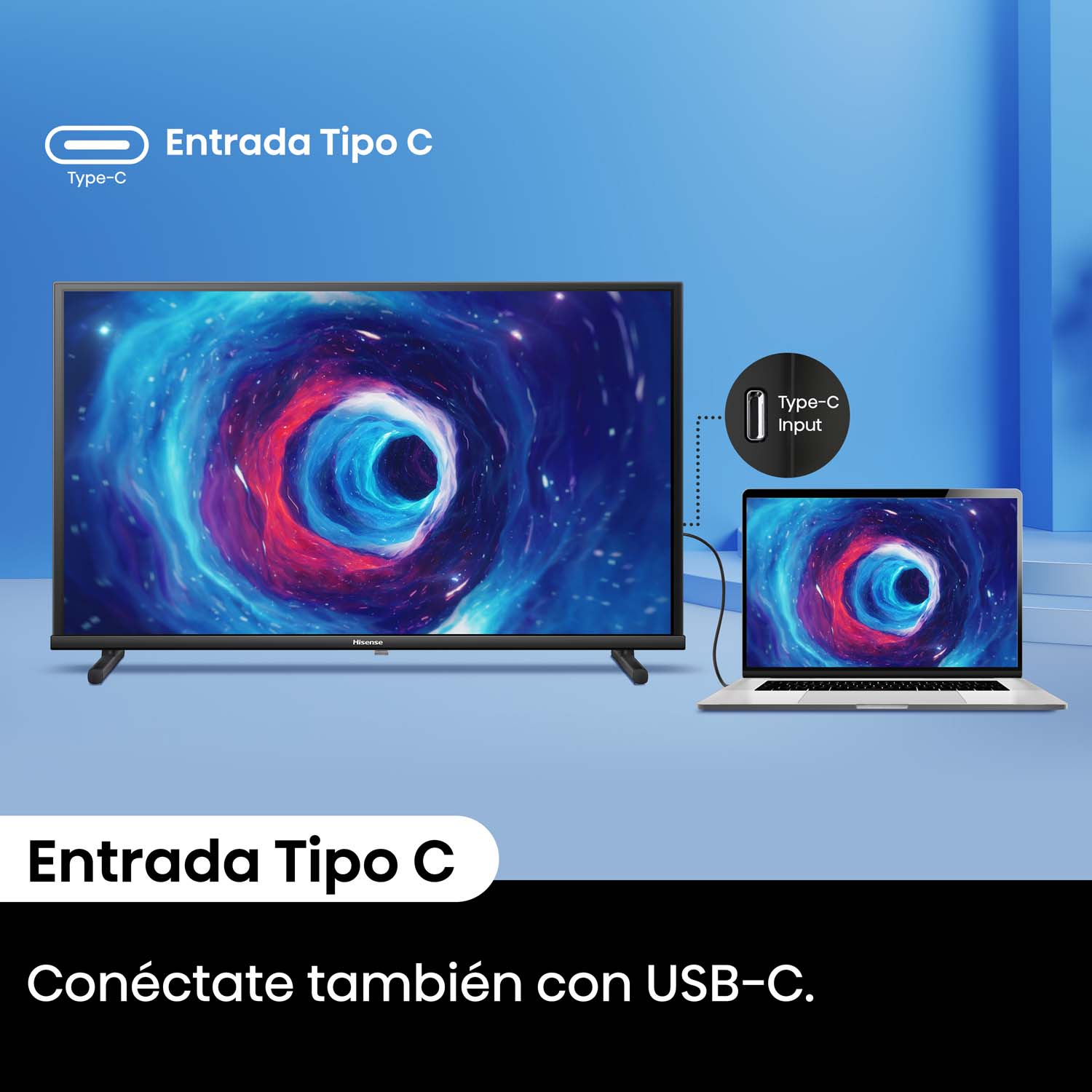 TV QLED 40" - Hisense 40A5NQ/QLED, Full-HD, HDR 10+, Dolby Atmos, Modo Deportes IA, Control por voz,  Negro