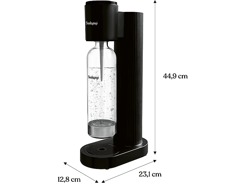 SODAPOP Cooper Wassersprudler Schwarz matt