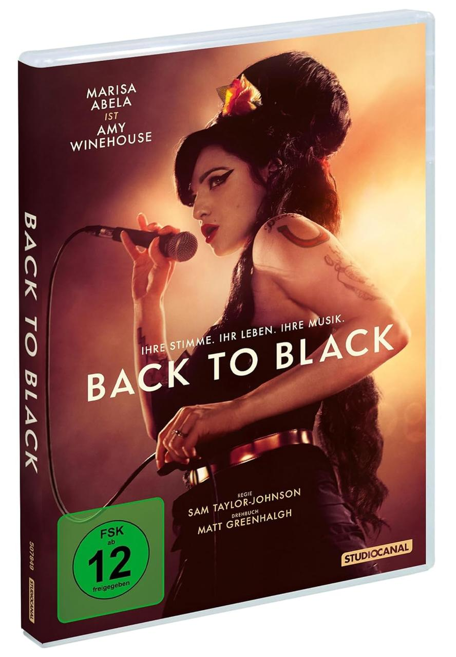 DVD-Cover von 'Back to Black' mit Amy Winehouse.