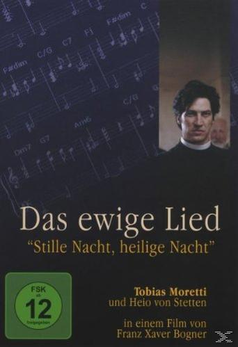 DVD-Cover. Ein Mann im schwarzen Anzug. Text: Das ewige Lied, Stille Nacht, heilige Nacht, Tobias Moretti.