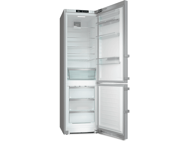 Miele KFN 4795 AD Kühl- / Gefrierkombination (A, 371 l, 2015 mm hoch, freistehend, No Frost (verminderte Eisbildung), Edelstahl CleanSteel) — Foto 2 von 5