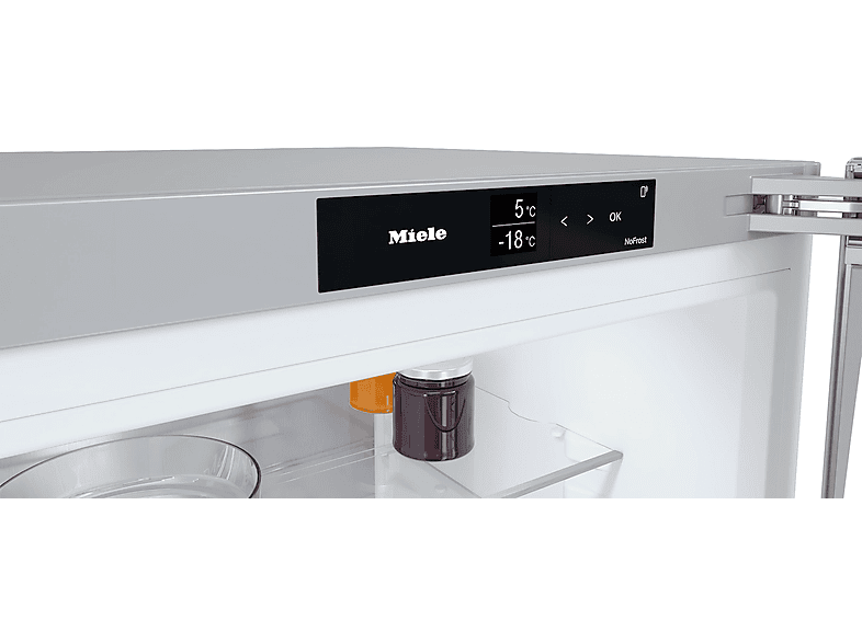 Miele KFN 4795 AD Kühl- / Gefrierkombination (A, 371 l, 2015 mm hoch, freistehend, No Frost (verminderte Eisbildung), Edelstahl CleanSteel) — Foto 4 von 5