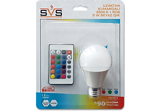 SVS 9W RGB E27 6500K DIM LED Lamba 