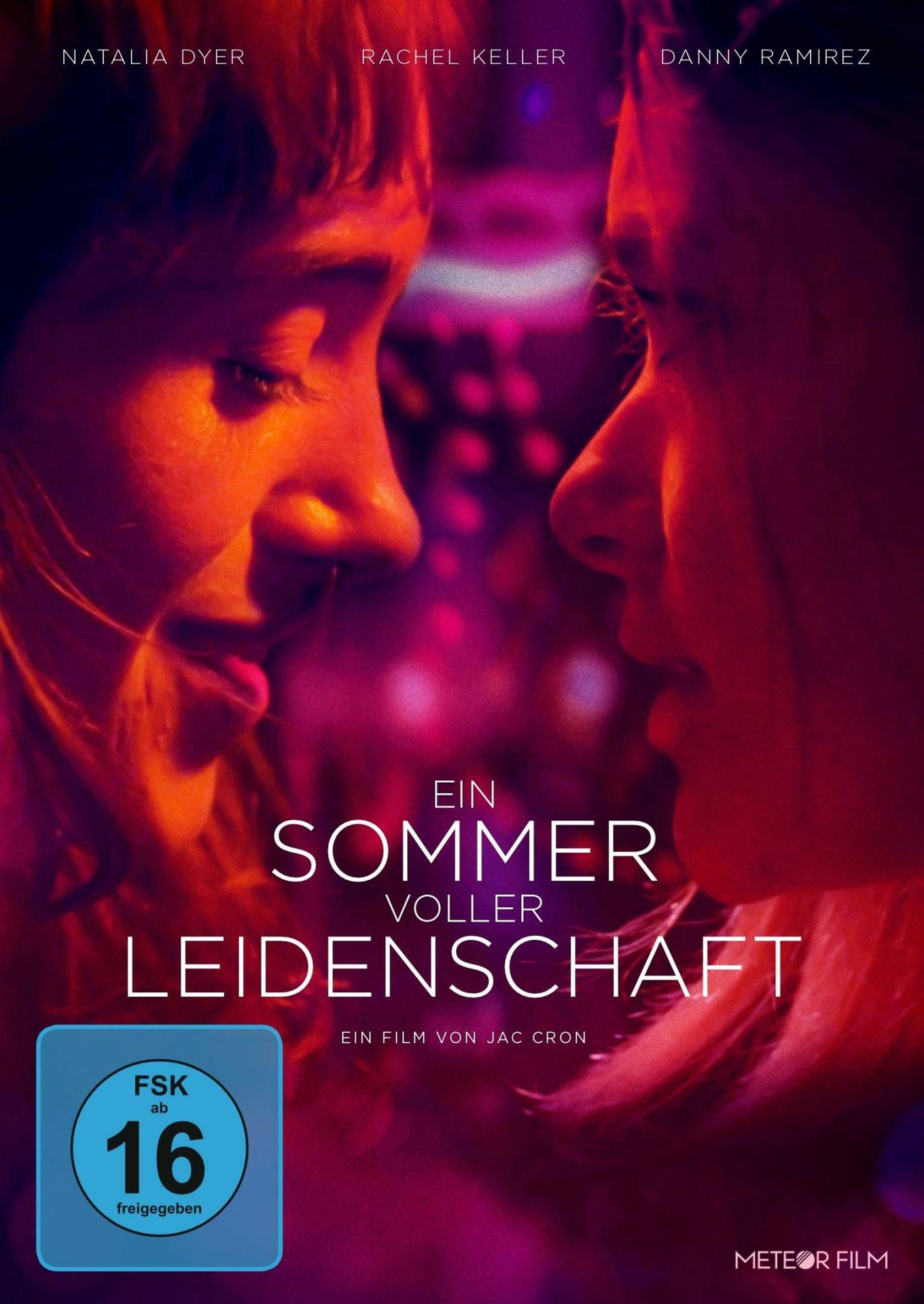 Filmposter mit zwei Frauen, die sich gegenüberstehen. Titel: Ein Sommer voller Leidenschaft. FSK 16 Logo.
