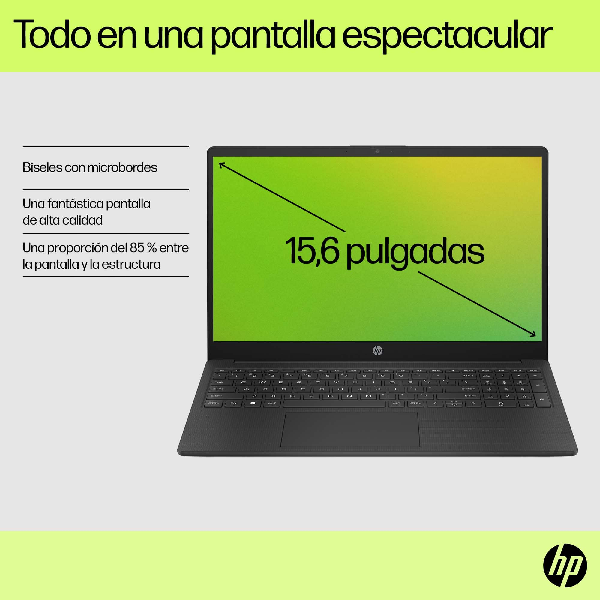 Portátil - HP 15-fd0065ns, 15.6" Full HD, Intel Core i3-N305, 8GB RAM, 512GB SSD, Gráficos Intel® UHD, Windows 11 H, Azul