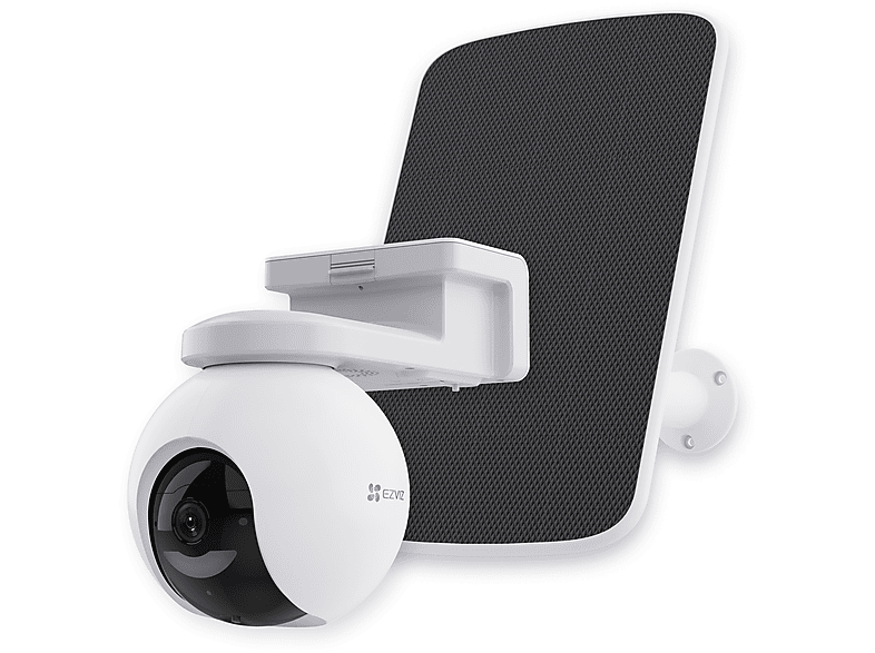 Ezviz HB8 2K+ Kit Caméra de Surveillance Intelligente sur Batterie avec Panneau Solaire