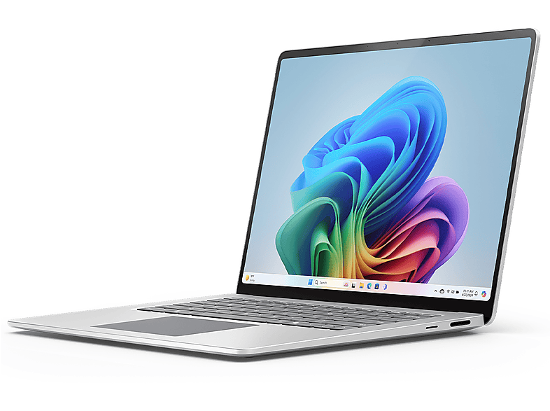 MICROSOFT Surface Laptop Copilot+PC, 15 ”, processore Qualcomm Snapdragon X Elite X1E-80-100, QUALCOMM ADRENO, 16 GB, 256 GB SSD, Platinum