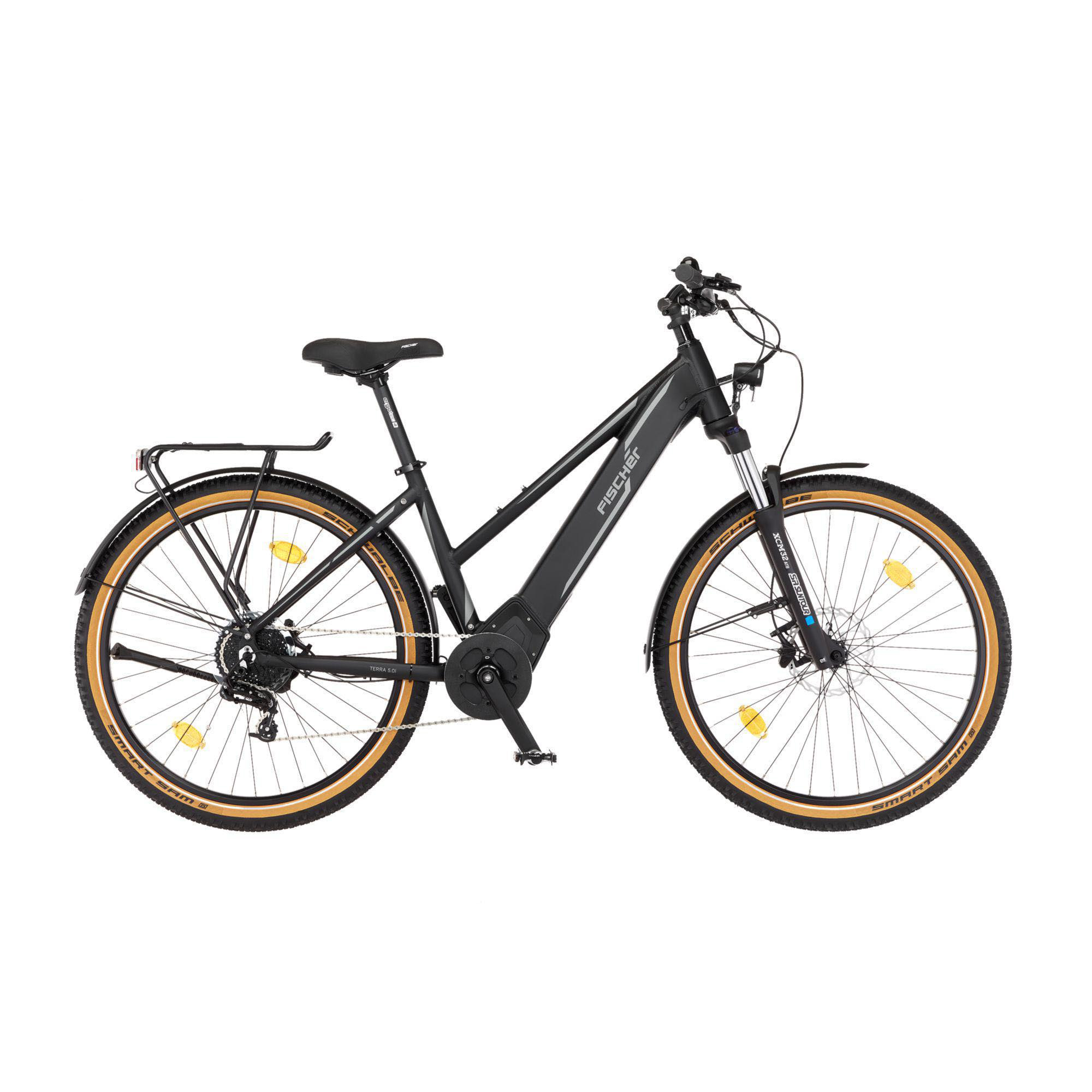 FISCHER TERRA 5.0i All Terrain Bike (ATB) (Laufradgre: 27,5 Zoll,  Rahmenhhe: 44 cm, Damen-Rad, 504 Wh, Schwarz matt) | MediaMarkt