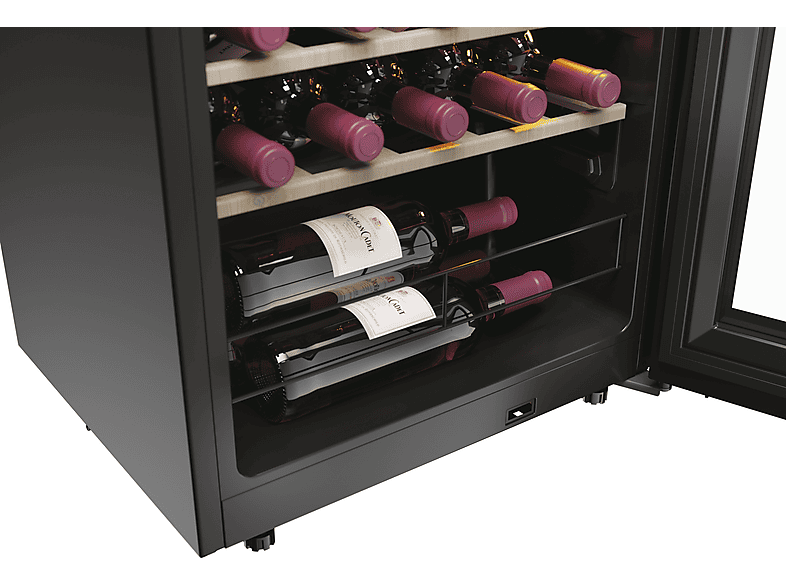 Haier HWS58GGH1 Weinklimaschrank (150 l, 147 kWh, EEK: G, Schwarz, Anzahl Flaschen: 58) — Foto 3 von 5