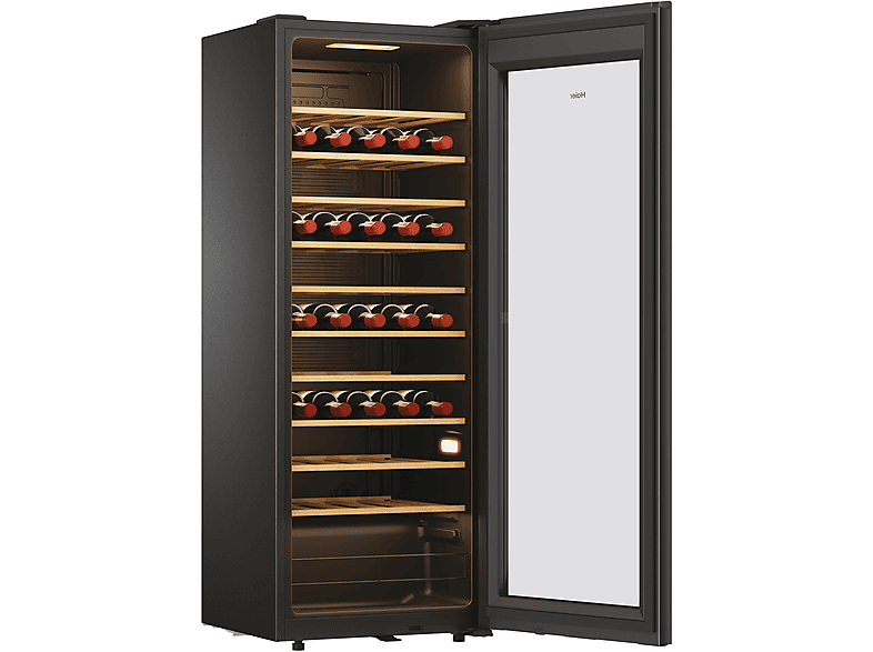 Haier HWS58GGH1 Weinklimaschrank (150 l, 147 kWh, EEK: G, Schwarz, Anzahl Flaschen: 58) — Foto 5 von 5