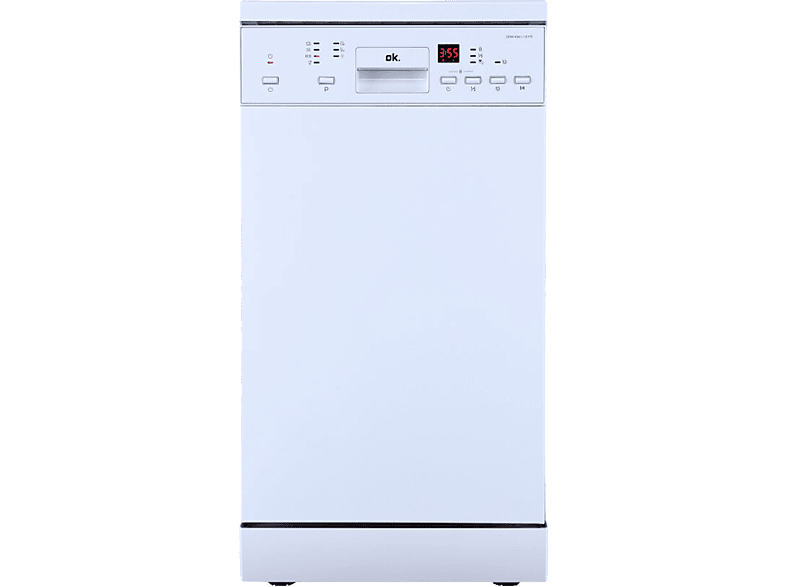 REACONDICIONADO Seminuevo Excelente Lavavajillas - OK ODW 4541-1 E FS, 10 Servicios, 7Programas, 44.5 cm, Libre Instalación, Blanco