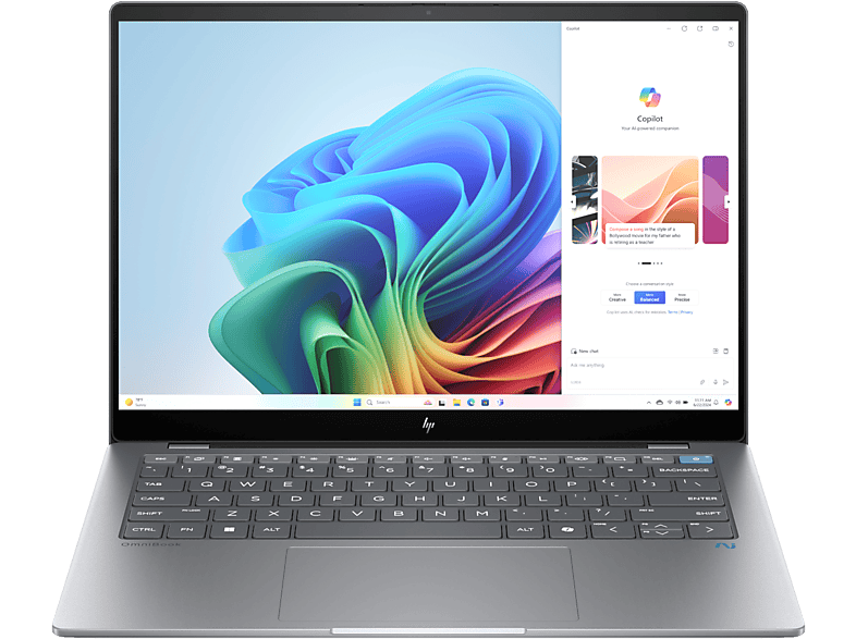 HP Omnibook X Laptop 14-fe0100nb Ai-pc - 14 Inch Qhd+ Snapdragon Elite X1e-78-100 16 Gb 1 Tb Qualcomm Adreno