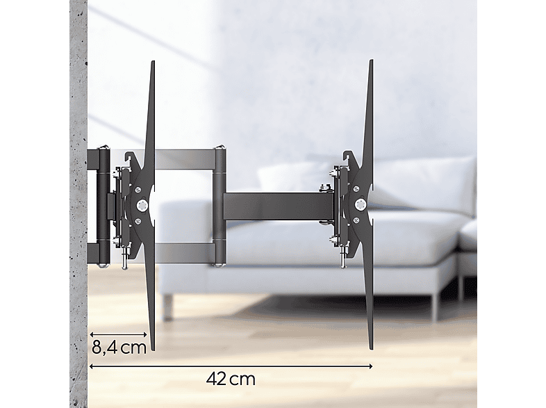 Uchwyt do telewizora Hama Fullmotion LCD/LED 84" – zdjęcie 3