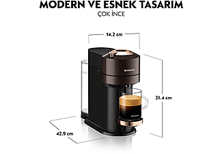 NESPRESSO Vertuo Next Premium Kapsüllü Kahve Makinesi Kahverengi_5