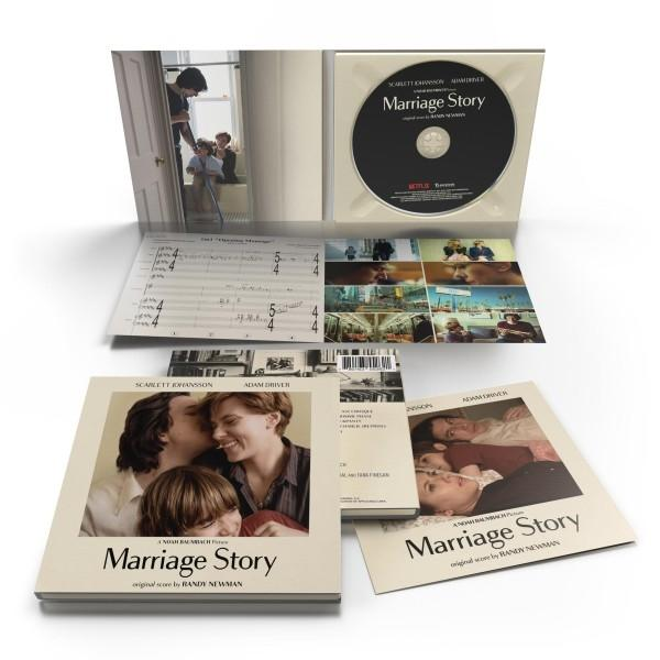 Marriage Story CD-Set mit Noten und Cover-Art mit Scarlett Johansson und Adam Driver.