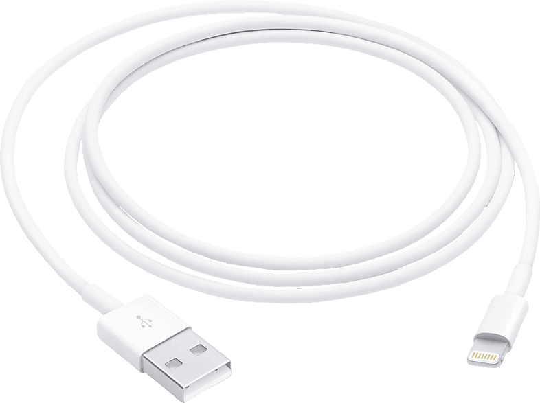 APPLE Lightning auf USB Kabel, Weiß