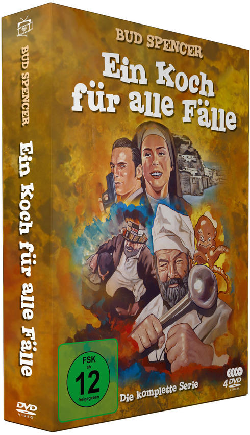 DVD-Box eines Films mit Bud Spencer und Schauspielern auf dem Cover.