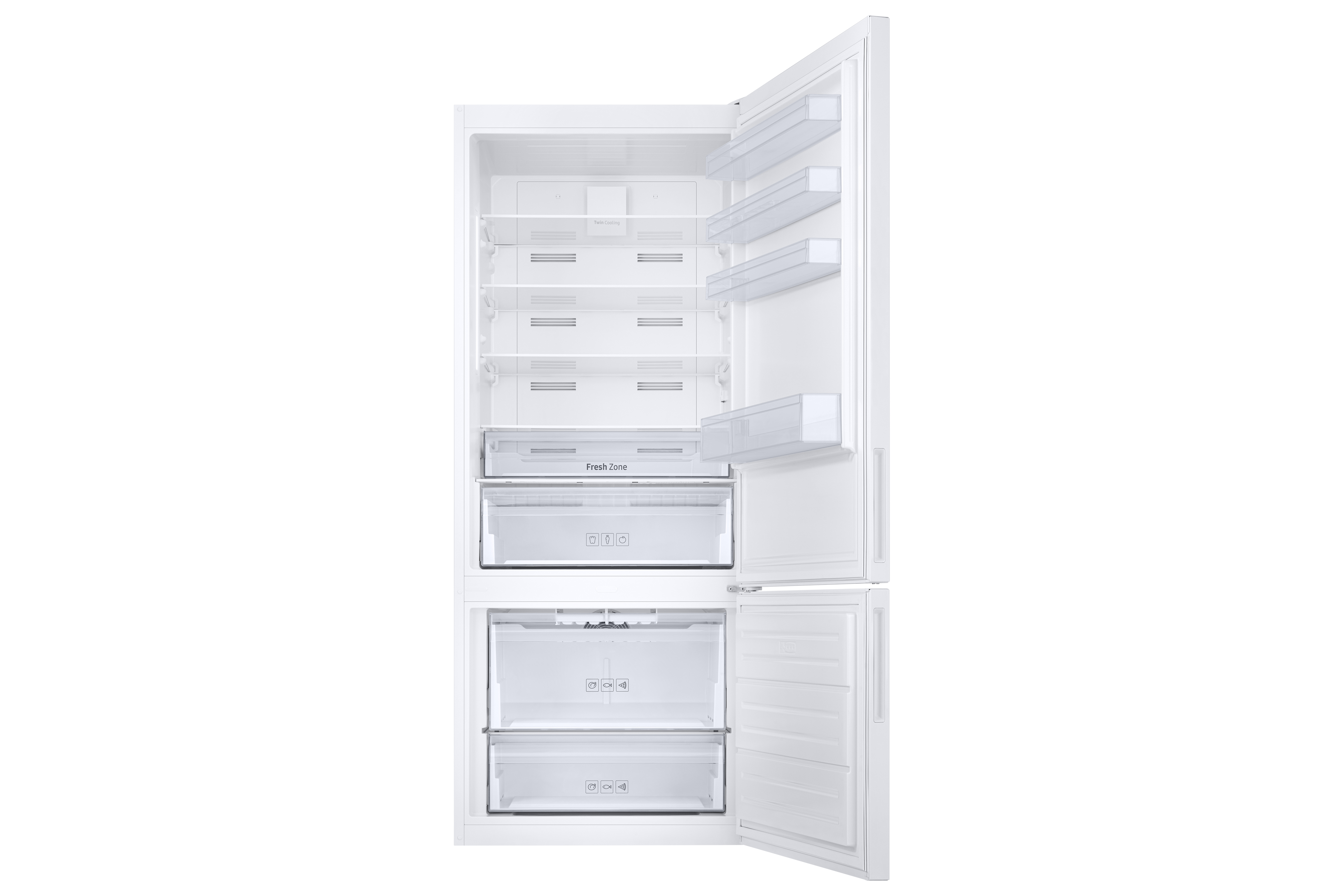 SAMSUNG RB52DS33EWW/TR E Enerji Sınıfı 520 L İkili Soğutma Teknolojisi Alttan Donduruculu Buzdolabı