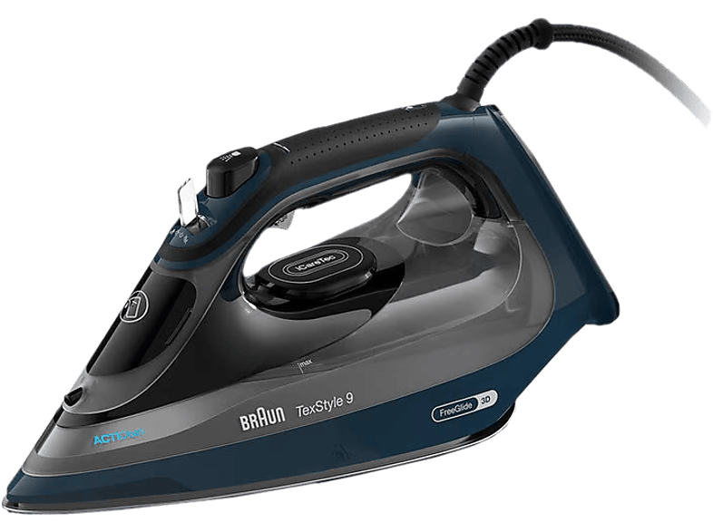 BRAUN SI9684DB TexStyle 9 Dampfbügeleisen (2400 W, FreeGlide 3D)