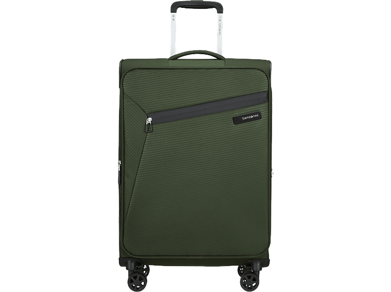 SAMSONITE Litebeam Spinner közepes méretű bőrönd 66cm, bővíthető, puhafedeles, zöld (146853-9199)