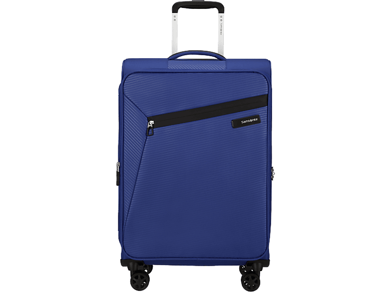 SAMSONITE Litebeam Spinner közepes méretű bőrönd 66cm, bővíthető, puhafedeles, kék (146853-4436)