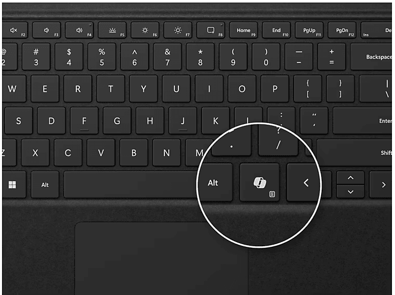 MICROSOFT Surface Pro Keyboard - Schwarz; Tastatur — Foto 2 von 2
