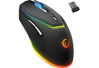 RAMPAGE Vortex M1 Kablosuz/Kablolu RGB Ledli Şarjlı Gaming Mouse Siyah