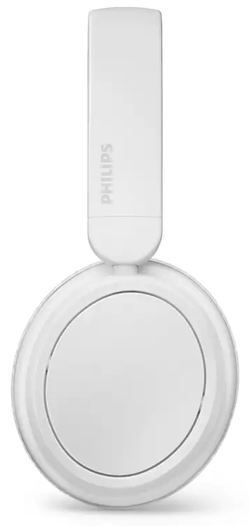 Egy fehér Philips fejhallgató ívelt fejpánttal.