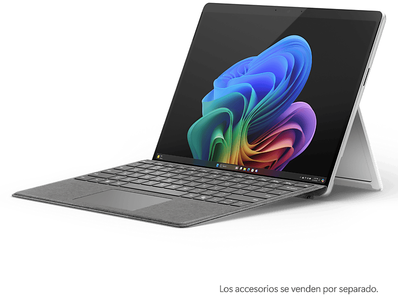 Convertible 2 en 1 - Microsoft Surface Pro Copilot+ PC, 13", Snapdragon® X Plus 45 TOPS, 16GB RAM, 512GB SSD, Adreno GPU, Windows 11 Home, Platinum