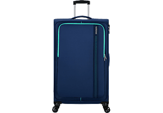 AMERICAN TOURISTER Sea Seeker Spinner nagy méretű bőrönd 80cm, puhafedeles, kék (146676-6636)