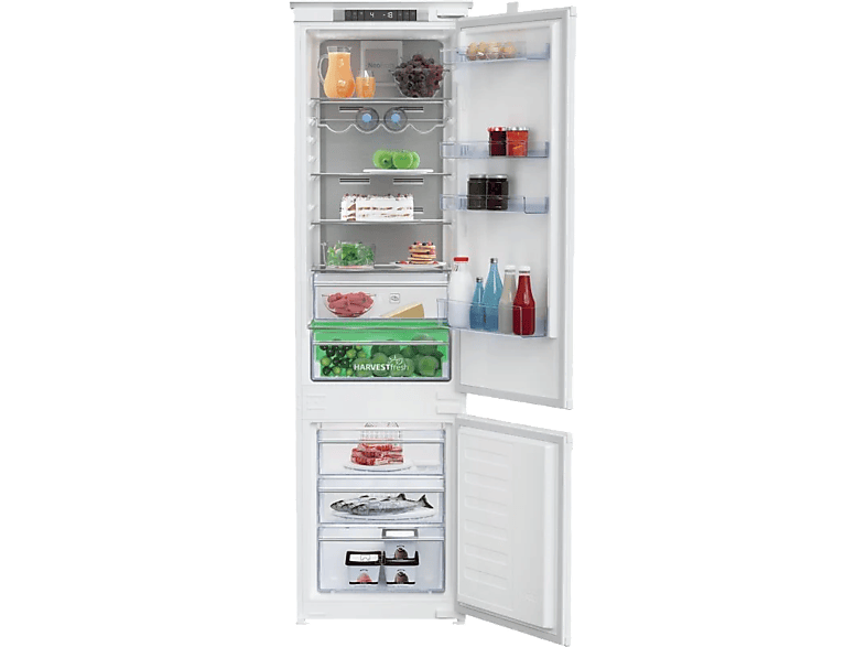 Beko BCNA306E4SN, No Frost, 193.5 cm, 306 l, Sin panelar