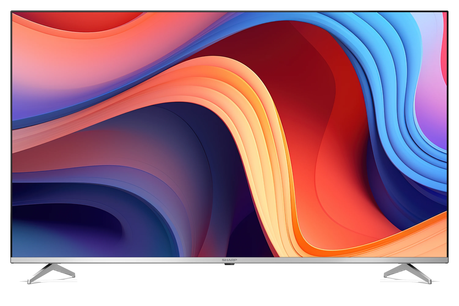 TV QLED 55" - Sharp 55GP6260E, UHD 4K, Dolby Atmos®, Smart TV, DVB-T2, Chromecast integrado, Bluetooth, Plata